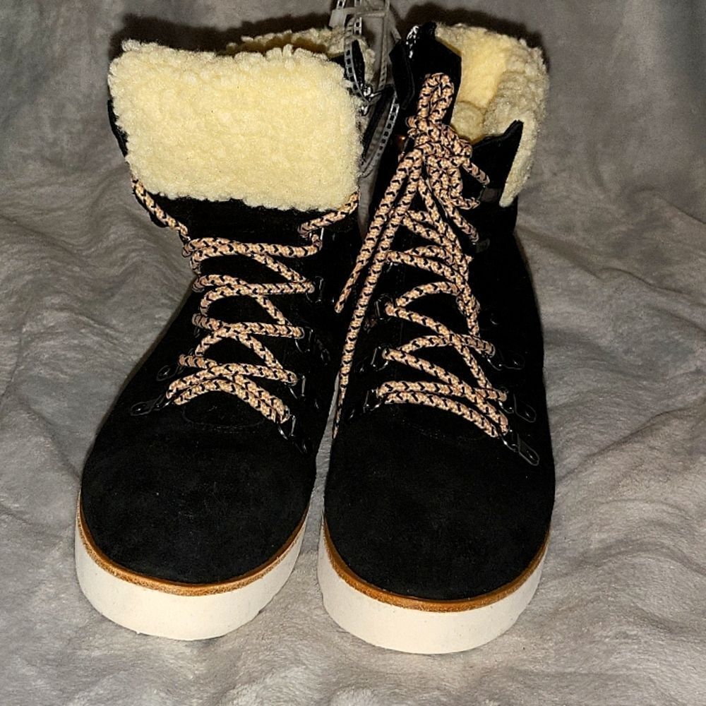 Sanctuary Womens Apres Black Winter & Snow Boots
